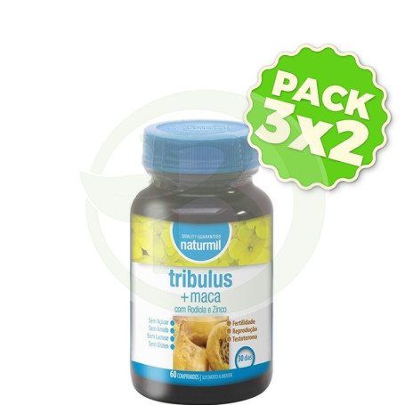 Pack 3x2 Tribulus 350Mg. + Maca 350Mg. Comprimidos Naturmil