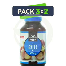 Pack 3x2 Ajo 500Mg. 240 Perlas Naturmil