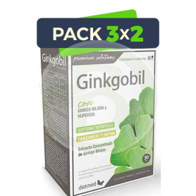 Pack 3x2 Ginkgobil 60 Cápsulas Dietmed