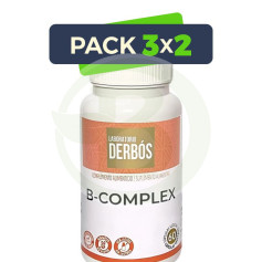 Pack 3x2 B-Complex 60 Cápsulas Vegetais Derbós