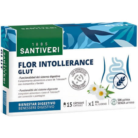 Intolerância Floral Glut 15 Cápsulas Santiveri