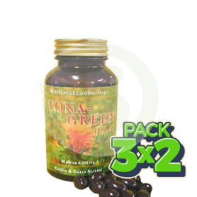 Pack 3x2 Tona-Green 90 Perlas Golden Green
