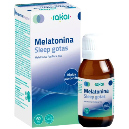 Gotas de melatonina para dormir 60ml Sakai