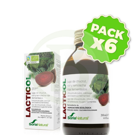 Pack 6x Lacticol 200Ml. Soria Natural
