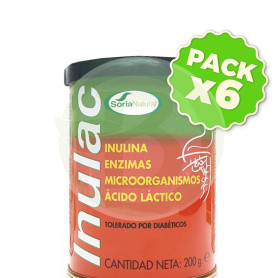 Pack 6x Inulac 200Gr. Soria Natural