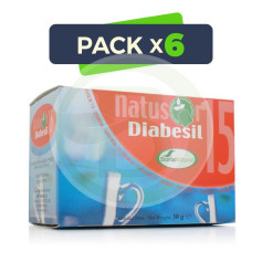 Pacote com 6 Natusor 15 Diabesil 20 Filtros Soria Natural