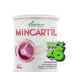 Pacote com 6x Mincartil Classic 300Gr. Sória Natural