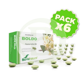 Pack 6x Boldo 60 Comprimidos Soria Natural