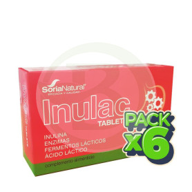 Pack 6x Inulac 30 Comprimidos Soria Natural