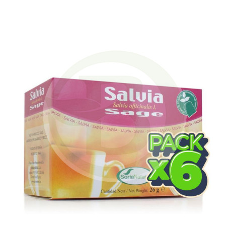 Pack 6x Infusiones de Salvia 20 Filtros Soria Natural