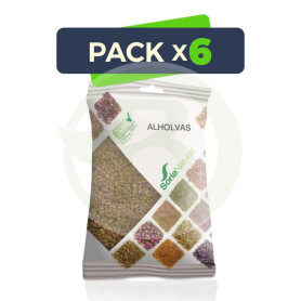 Pack 6x Alholvas Bolsa 150Gr. Soria Natural
