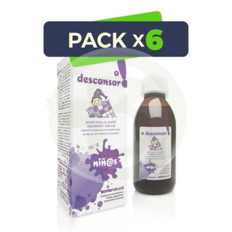 Pack 6x A Descansar Jarabe 150Ml. Soria Natural