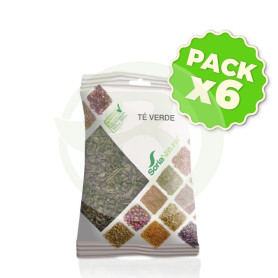 Pack 6x Té Verde Bolsa 70Gr. Soria Natural