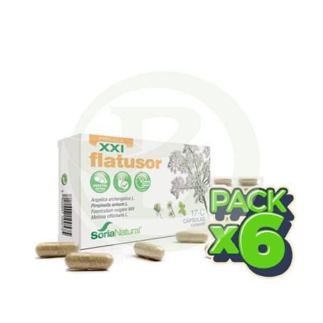 Pack 6x Flatusor Fórmula XXI Soria Natural