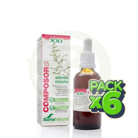 Pack 6x Composor 15 XXI Artemisa Complex 50Ml. Soria Natural