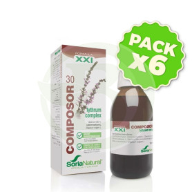 Pack 6x Composor 30 XXI Lythrum Complex 50Ml. Soria Natural