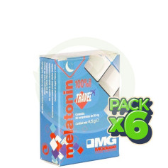 Pacote com 6x Melatonina Viagem 1,8mg. Comprimidos de 90 mg de dose