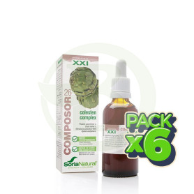 Pack 6x Composor 26 Colesten Complex Fórmula XXI 50Ml. Soria Natural