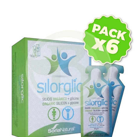 Pack 6x Silorglic 14 Sobres Soria Natural