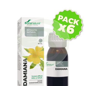 Pack 6x Extracto de Damiana Fórmula XXI 50Ml. Soria Natural