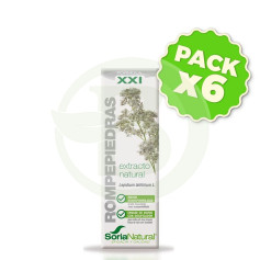 Pacote com 6x Extrato de Quebra-Pedras Fórmula XXI 50ml. Sória Natural