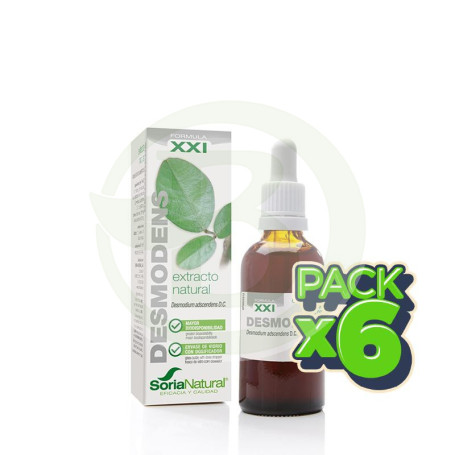 Pack 6x Extracto de Desmodium Fórmula XXI 50Ml. Soria Natural