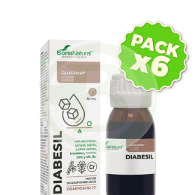 Pack 6x Composor 17 Diabesil Complex 50Ml. Soria Natural