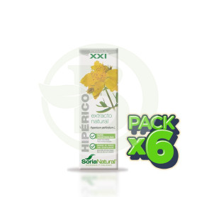 Pack 6x Extracto De Hipérico Fórmula XXI 50Ml. Soria Natural