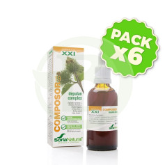 Pacote com 6x Composor 19 Depulán Complex 50ml. Sória Natural