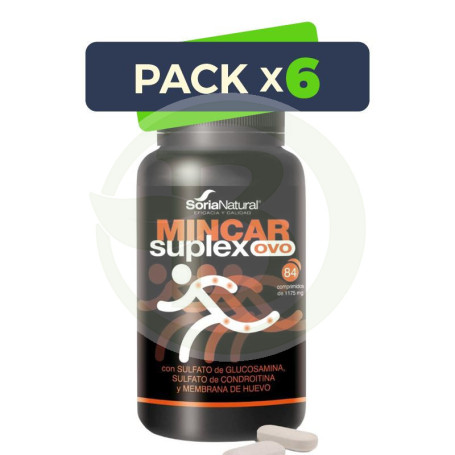 Pack 6x Mincar Suplex Ovo 84 Comprimidos Soria Natural