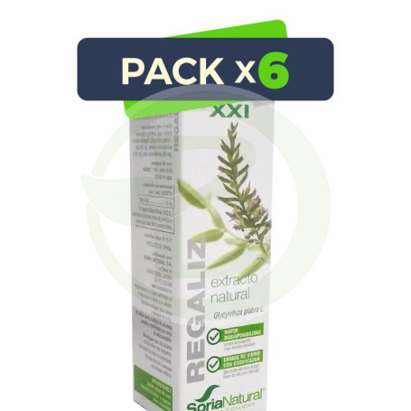 Pack 6x Extracto De Regaliz XXI 50Ml Soria Natural
