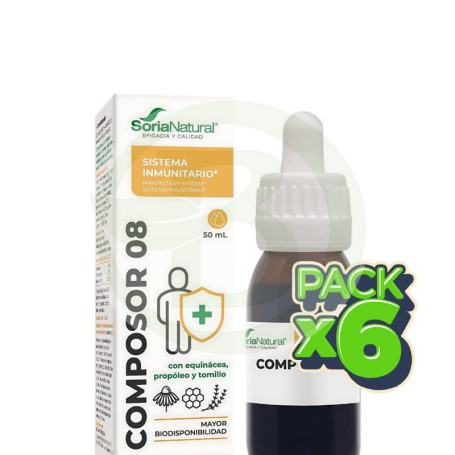 Pack 6x Composor 8 Fórmula XXI 50Ml. Soria Natural