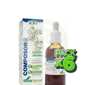 Pack 6x Composor 9 Tensivel Complex 50Ml. Soria Natural