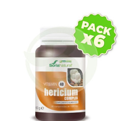 Pacote com 6 comprimidos de Hericium Complex 60 mgdose