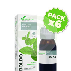 Pacote com 6x Extrato de Boldo XXI 50ml. Sória Natural