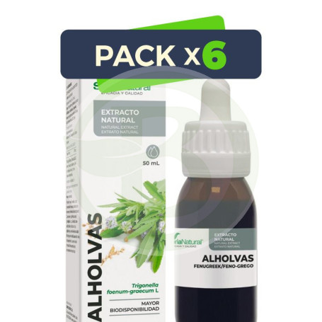 Pack 6x Extracto De Alholvas XXI 50Ml. Soria Natural