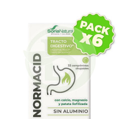 Pack 6x Normacid Citrus 32 Comprimidos Soria Natural