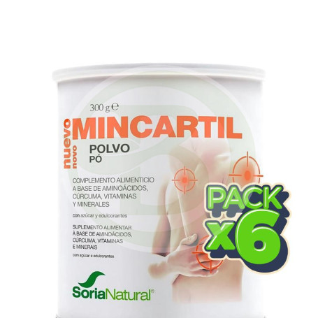 Pack 6x Mincartil Reforzado Polvo 300Gr Soria Natural