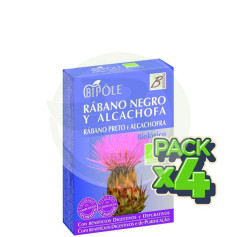 Pacote com 4x Bipole Rabanete Preto e Alcachofra 20 Ampolas Intersa