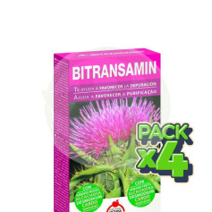 Pacote com 4 cápsulas de Bitransamina 60 Intersa