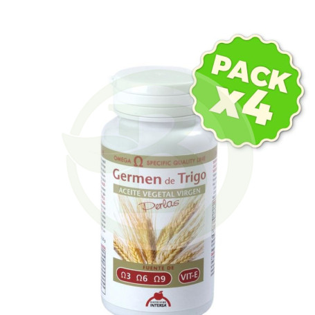 Pack 4x Aceite de Germen de Trigo 50 Perlas Intersa
