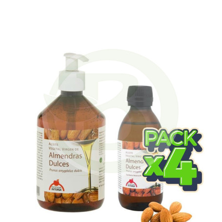 Pack 4x Aceite de Almendras Dulces 500Ml. Intersa