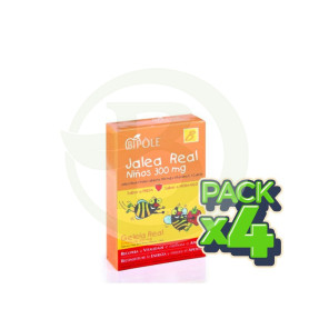 Pack 4x Jalea Real Niños 20 Ampollas Intersa