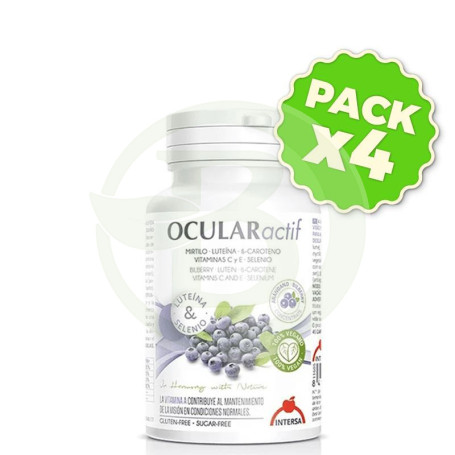Pack 4x Ocularactif 45 Cápsulas Intersa