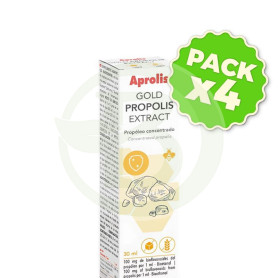 Pack 4x Aprolis Gold Propolis Extract Concentrado 30Ml Intersa