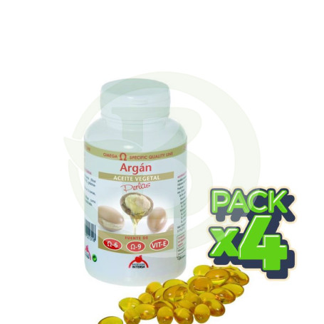 Pack 4x Aceite de Argán 80 Perlas Esential Aroms