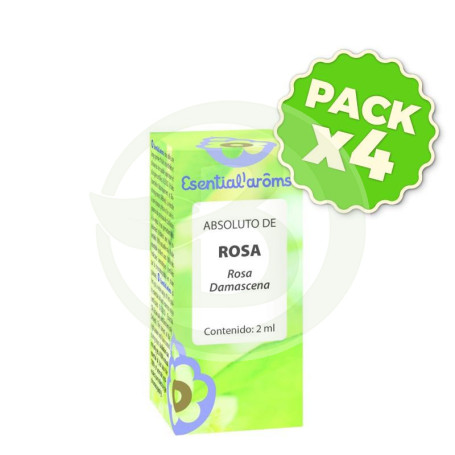 Pack 4x Absoluto de Rosa de Bulgaria 2Ml. Esential Aroms