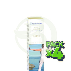 Pack 4x Aceite de Masaje Relax 50Ml. Esential Aroms