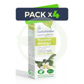 Pack 4x Aceite Esencial De Naranjo Amargo Bigarde 10Ml. Esential Aroms