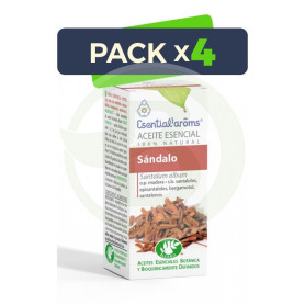 Pack 4x Aceite Esencial Sándalo 5Ml. Esential Aroms